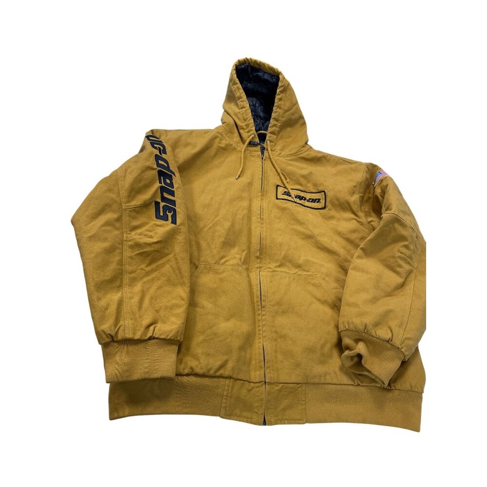 Snap-On Tools Mens Traditional Mustard golden work jacket quilted coat SIze 3XL